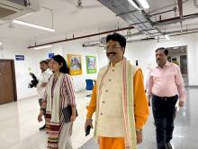 Hon'ble Minister, H&UD Dr. Krushna Chandra Mahapatra along with Principal Secretary, Smt Usha Padhee took a tour of the Department 